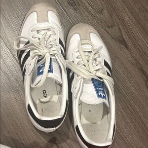 Adidas White and Black Classic Sneakers